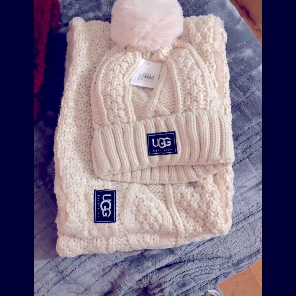 Ugg hat and scarf